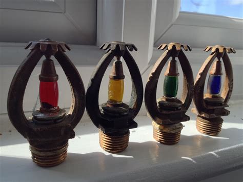 Multi Colored Glass Bulb Fire Sprinklers Call Dispatch Fire Sprinkler System Fire Sprinklers