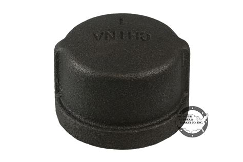 Black Iron Pipe Cap 1″ Big River Rubber And Gasket