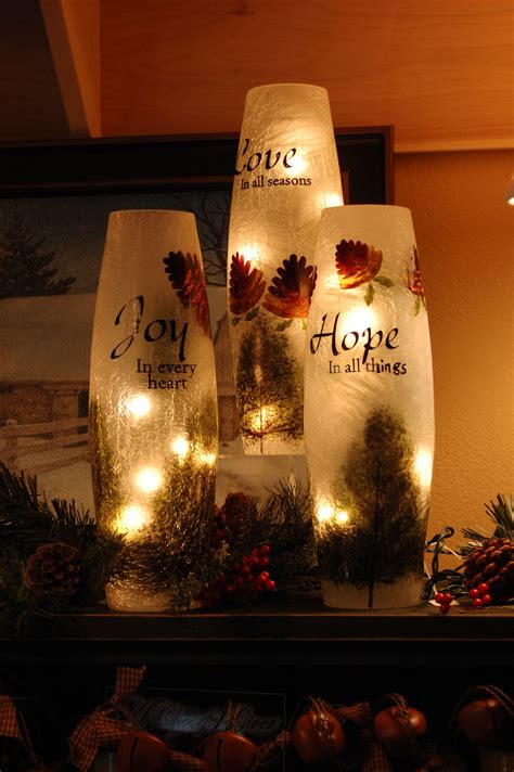 Lighted Vases For The Holidays By Stoney Creek With Sweet Inspirations