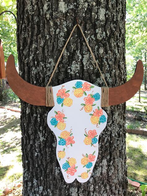 Excited To Share This Item From My Etsy Shop Cow Skull Door Hanger