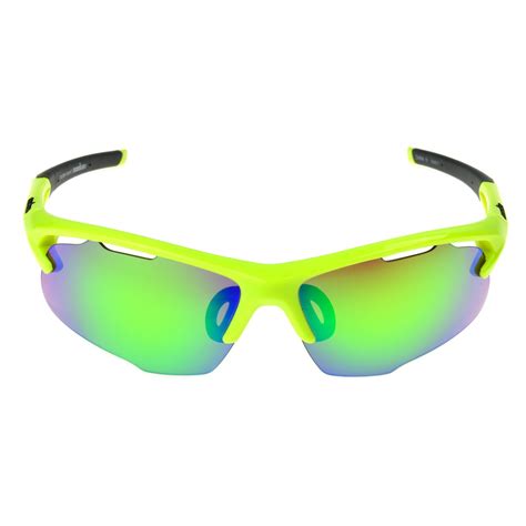 Men S Ironman Ironflex Polarized Semi Rimless Wrap Sunglasses Yellow Size Small Sunglasses