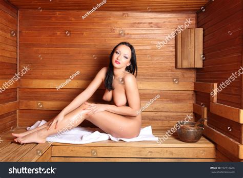 Beautiful Naked Nudes Woman Relaxing Sauna Stock Photo Shutterstock