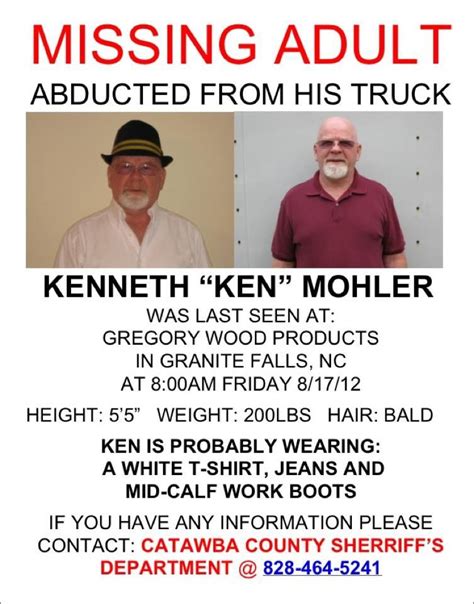 missing persons of america ken mohler missing from north carolina missing persons person