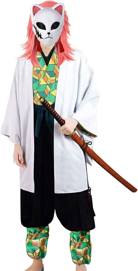 Cosplay Demon Slayer Kimetsu No Yaiba Sabito Party Costume Kimono Set