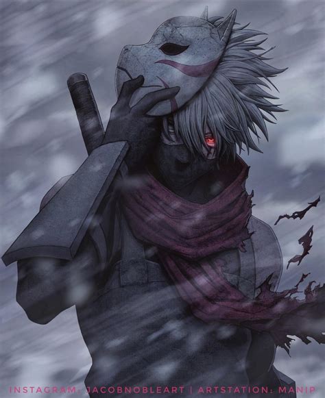 This Incredible Piece Of Kakashi Artwork Is My New Lock Screen Figured