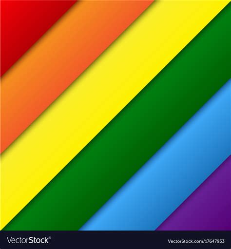 Diagonal Lgbt Rainbow Flag Gay Colors Royalty Free Vector