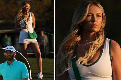 Paulina Gretzky Stuns In Revealing Dress And Wears Masters Themed Handbag As She Cheers On