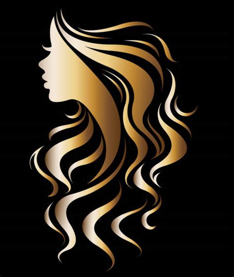 Women With Long Hair Silhouette Stock Photos Pictures And Royalty Free