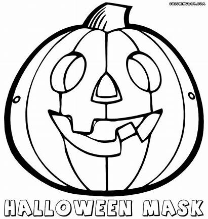 Mask Coloring Pages Pumpkin Colorings