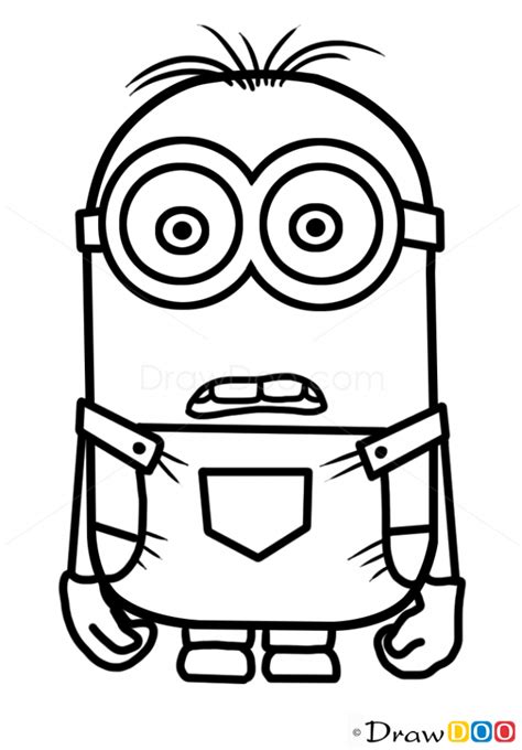 How To Draw Minion Dave Cartoon Characters How To Draw Drawing