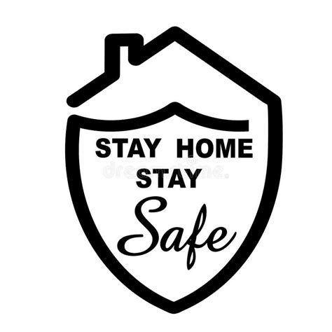 Stay Home Stay Safe Lettering Typography Poster With Text For Self Quarine Times Hand Letter
