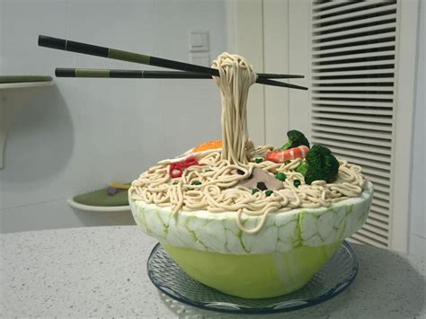 Bowl Of Noodles Cake