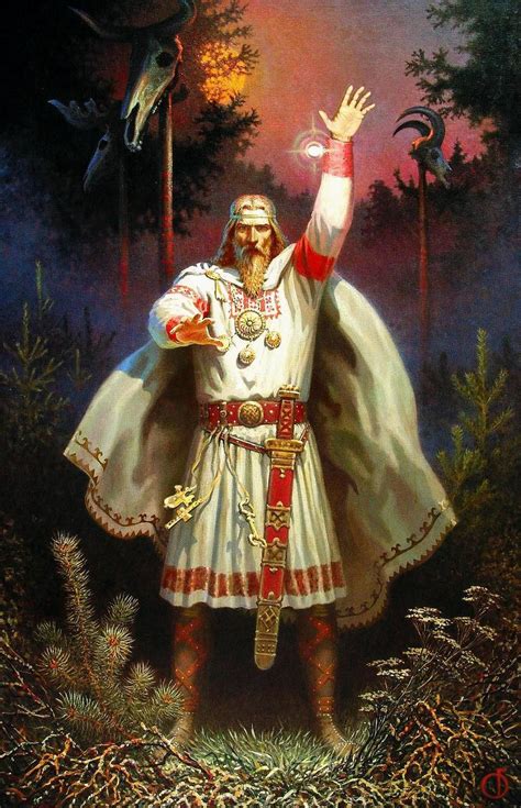 Boris Olshansky The Night Of The Warrior 1995 Pagan Art Slavic
