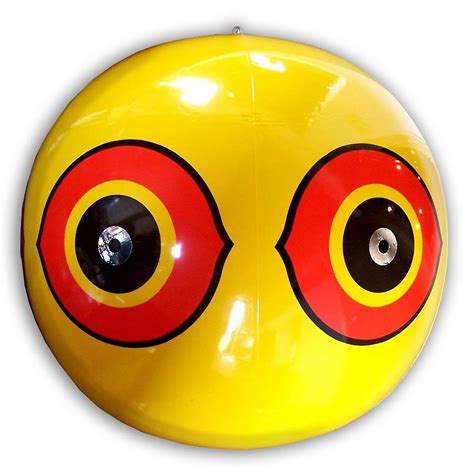 Bird X Scare Eye Balloon Yellow
