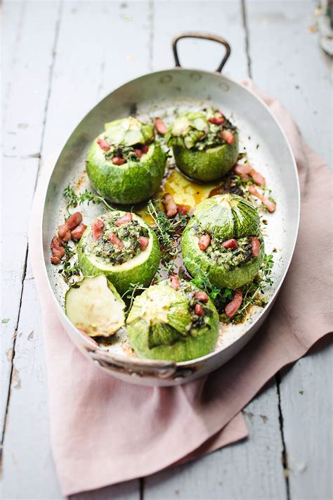 Courgette ronde farcie recette gourmande 4 étapes