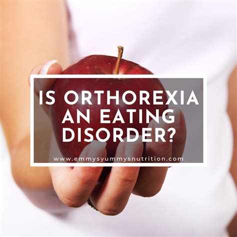 Is Orthorexia An Eating Disorder — Emmys Yummys