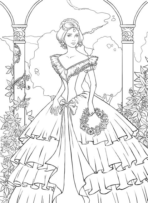 Realistic Princess Coloring Pages For Adults