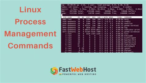 Linux Process Management Commands Fastwebhost India Web Hosting Blog