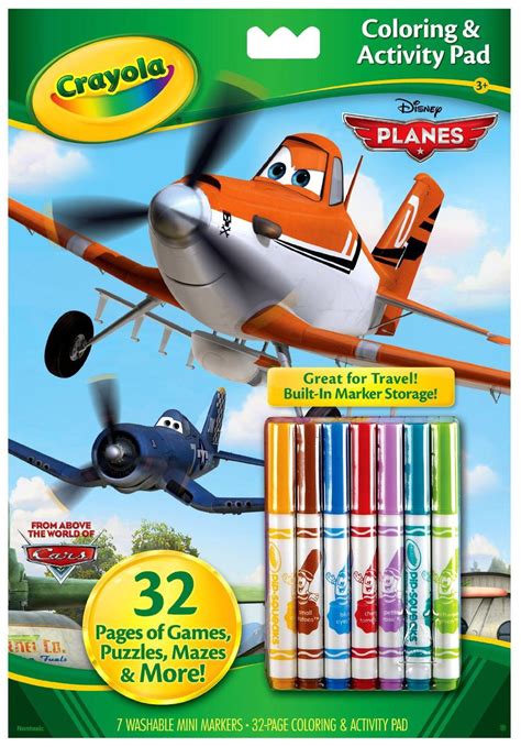 Perfect for quiet indoor play. Crayola Disney Pixar Coloring and Activity Book with ...