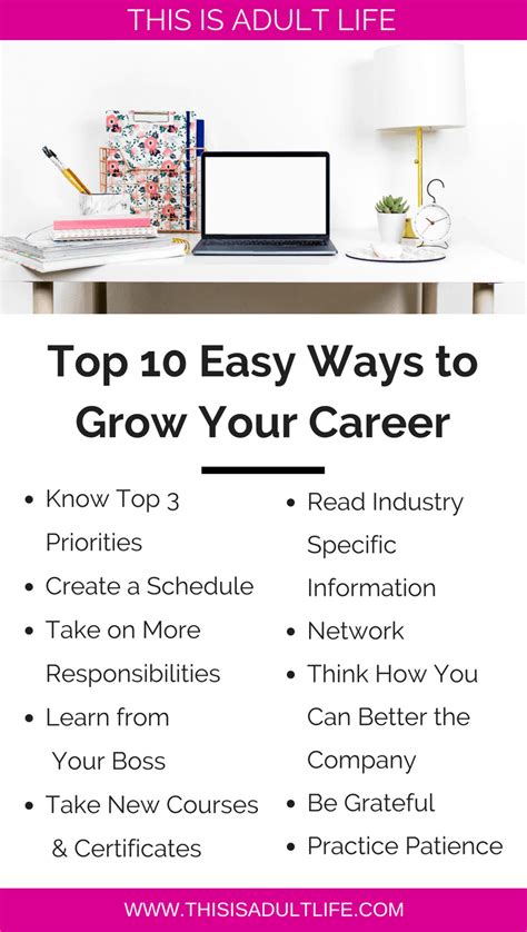 Top Easy Ways To Grow Your Career This Is Adult Life