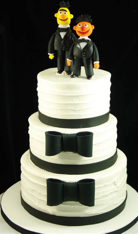 Bert And Ernie Wedding Cake Custom Birthday Cakes Queen Cakes Cake