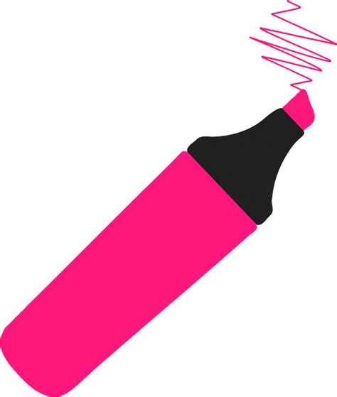 Pink Highlighter Pen Clipart Free Download Transparent Png Creazilla