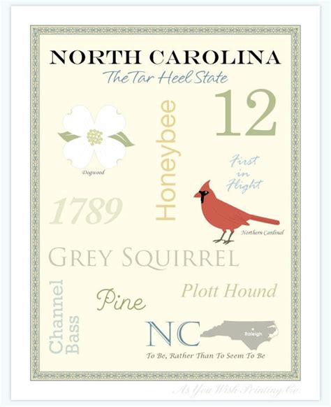 North Carolina State Pride Series 11x14 Poster