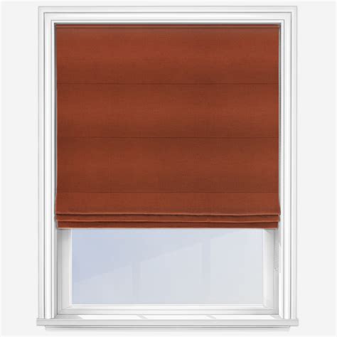 Panama Burnt Orange Roman Blind Blinds Direct