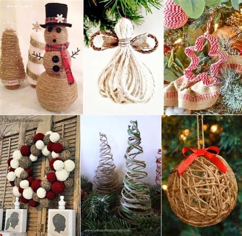 DIY Twine Christmas Decorations