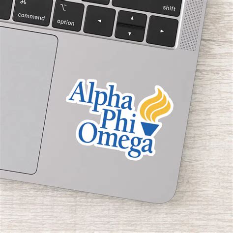 Alpha Phi Omega Color Torch Sticker Zazzle
