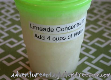 Homemade Limeade Concentrate Frozen Limeade Limeade Concentrate