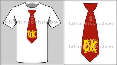 Donkey Kong Tie T Shirt By Fallenintoshadows On Deviantart