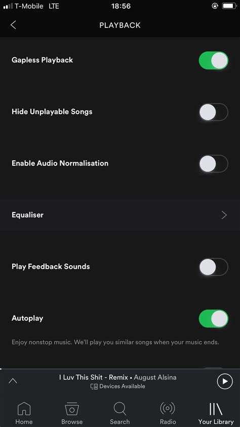 Tap on the gear icon in the top right to access the settings menu. Spotify 101: How to Make Your Music Sound Better by Using ...