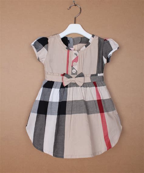 Burberry Print Dress With Flutter Sleeves Infant And Toddlers
