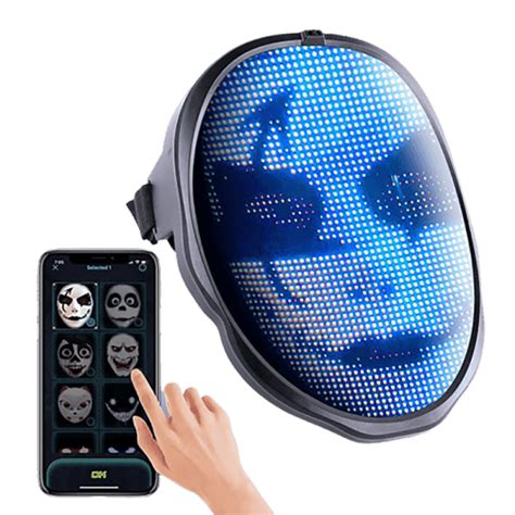 Sound Activated Led Party Mask Boss Light Up Wear