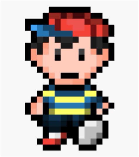 Ness Snes Remastered Ness Earthbound Pixel Hd Png Download Kindpng