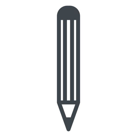 Pencil Flat School Icon Transparent Png And Svg Vector File