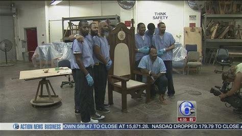 Inmates Work To Create Chair For Popes Philly Prison Visit 6abc