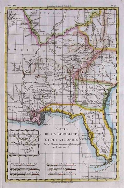 Florida Louisiana Carte De La Louisiane Et De La Floride Michael