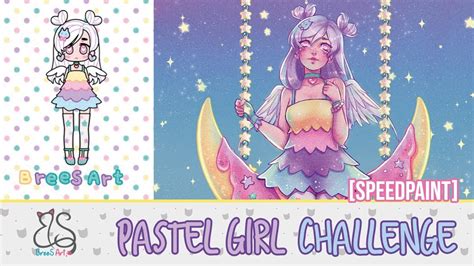 Speedpaint Pastel Girl Challenge Brees Art Youtube