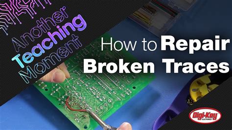 How To Repair A Printed Circuit Board Trace Board Poster