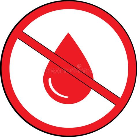 No Blood Stock Vector Illustration Of Donation Mark 129702807