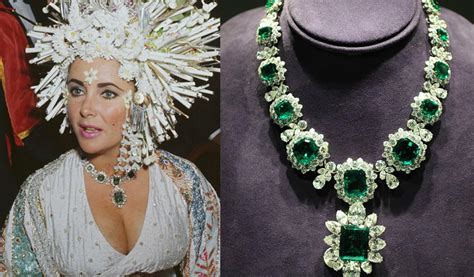 Elizabeth Taylor Famous Emerald Necklace And Emerald Pendant Gemme