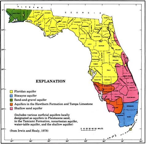 Map Of Florida Aquifers Zip Code Map