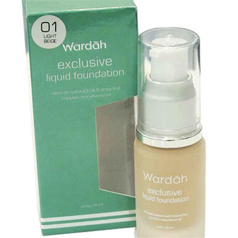 PRODUK VIRAL Wardah Exclusive Liquid Foundation # 01 Light Beige ~ Info