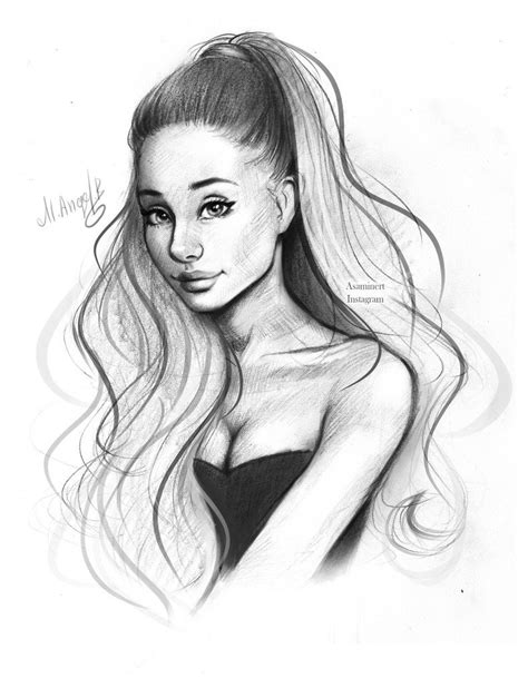 Ariana Grande Drawing Pencil Alexander Morey