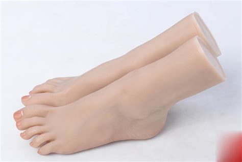 Luxury 1pair Women Realistic Silicone Lifelike Soft Long Mannequin