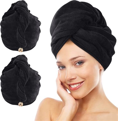KinHwa Microfibre Hair Towels Wrap Super Absorbent 30x70cm Large Dry