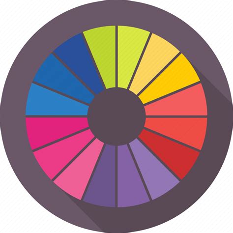 Color Wheel Colors Chart Palette Pantone Swatch Icon Download On