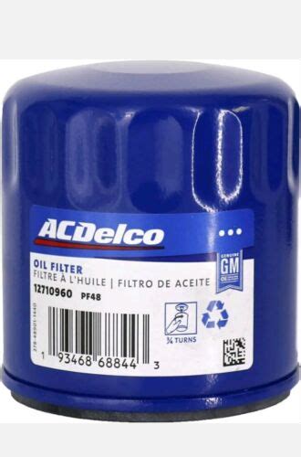 Acdelco Gm Original Equipment Pf48 Oil Filter Pack Of 1 Ebay